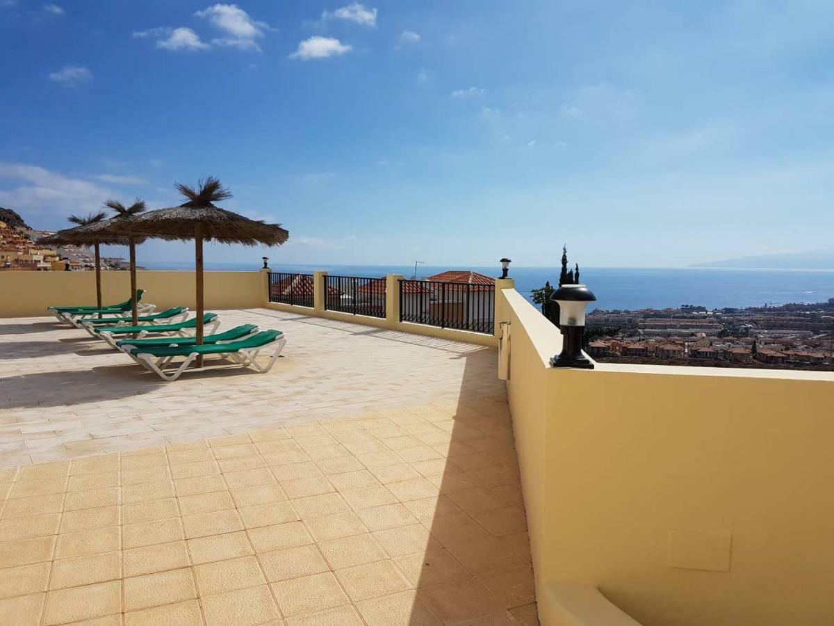 Villa Roque Del Conde With Fantastic Sea View, Terrace, Pool, Wifi, Sat-Tv, Garage Адехе Екстериор снимка